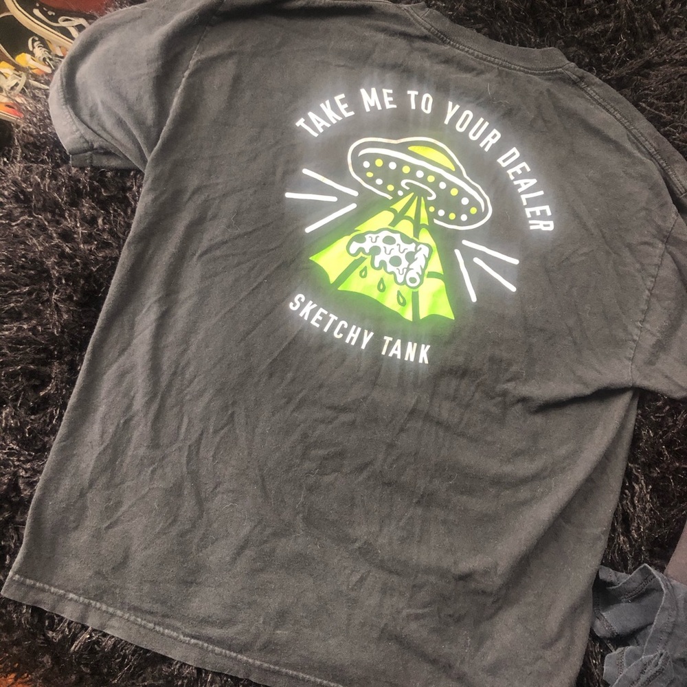 Zumiez sketchy tank t shirt skull alien